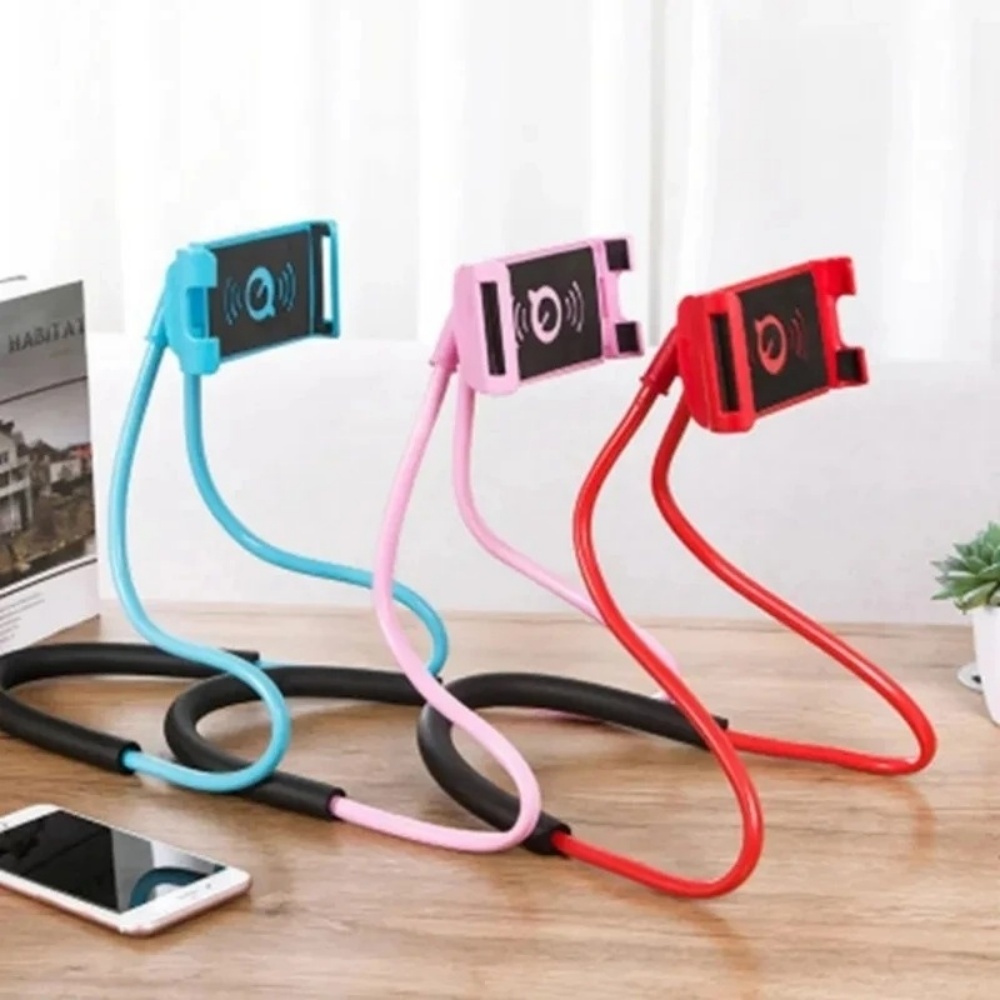 Neck Hanging Phone Holder - ที่วางโทรศัพท์มือถือแบบแขวนคออเนกประสงค์สำหรับถ่ายวิดีโอ ใช้ได้กับ iPhone, Samsung, Xiaomi, Huawei