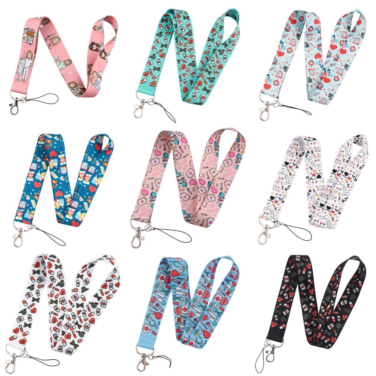 Neck Hanging Phone Holder - สายคล้องคอสำหรับแพทย์ พยาบาล สายคล้องคอแบบแขวนเพื่อความปลอดภัย สำหรับโทรศัพท์มือถือ บัตรประจำตัว ป้ายชื่อ