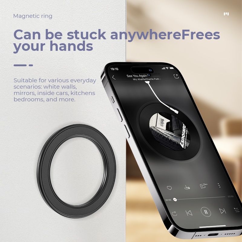 Phone Accessories Popsocket - ที่ยึดโทรศัพท์แบบแม่เหล็กแรงสูง Magsafe พร้อมขาตั้ง แม่เหล็กติดผนัง ที่ยึดโทรศัพท์มือถือในรถยนต์ สำหรับ