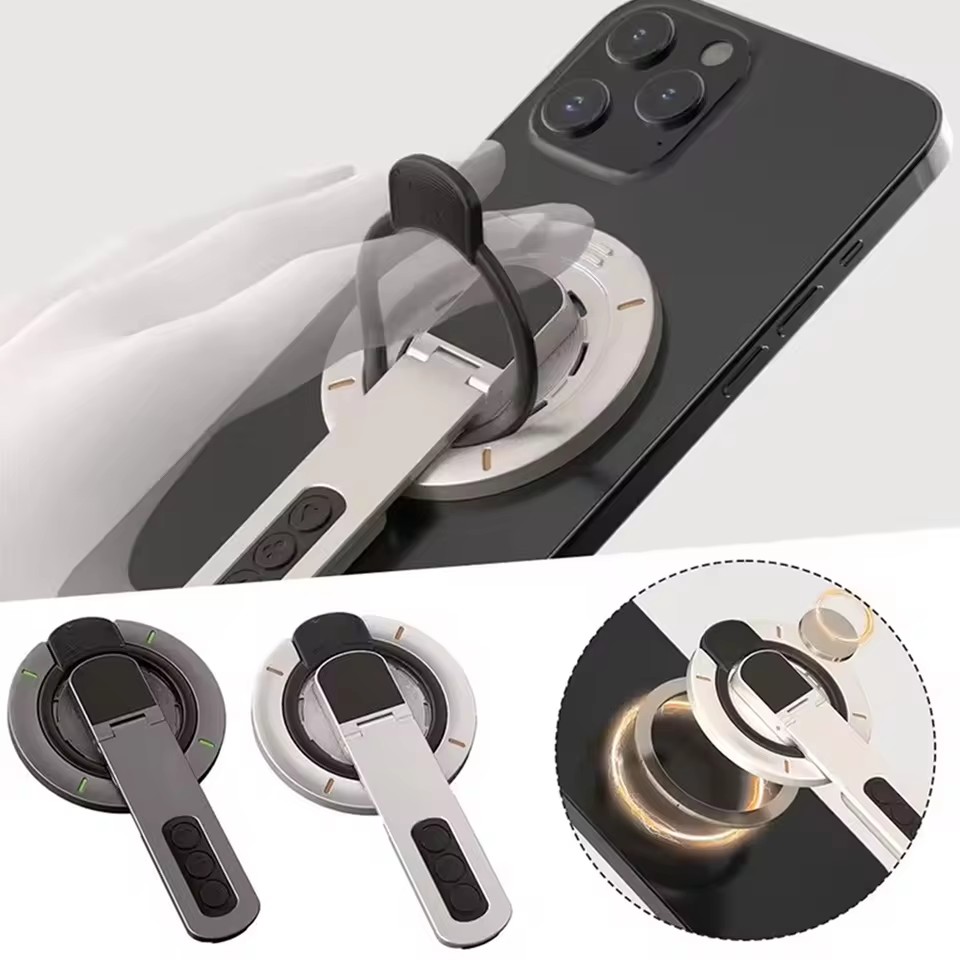 Phone Accessories Popsocket - 1 ชิ้น 360 ° ขาตั้งโทรศัพท์มือถือแบบวงแหวนแม่เหล็ก ที่จับโทรศัพท์แบบแม่เหล็ก