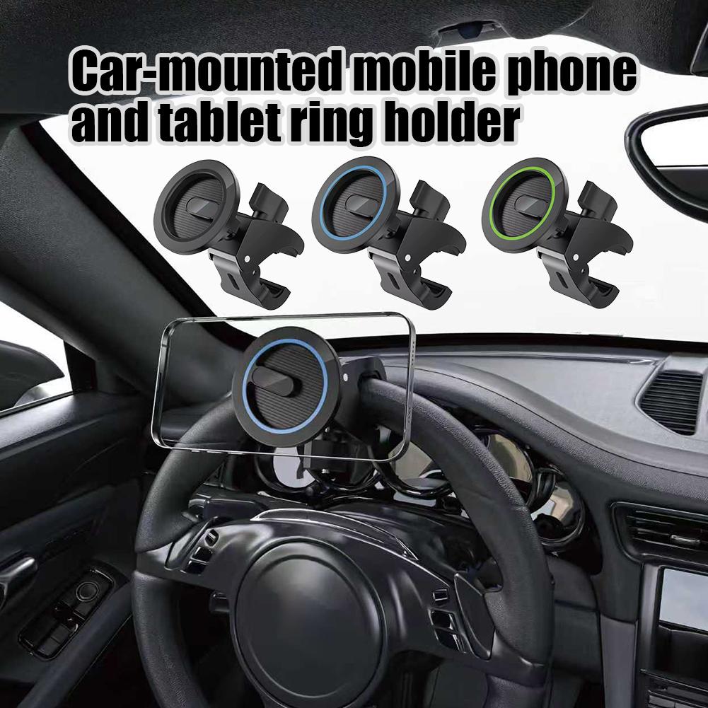 Phone Accessories Popsocket - ที่ยึดโทรศัพท์ในรถยนต์แบบแม่เหล็กอเนกประสงค์ สำหรับ MagSafe ที่หนีบพวงมาลัย แท่นวางสมาร์ทโฟน แท็บเล็ต