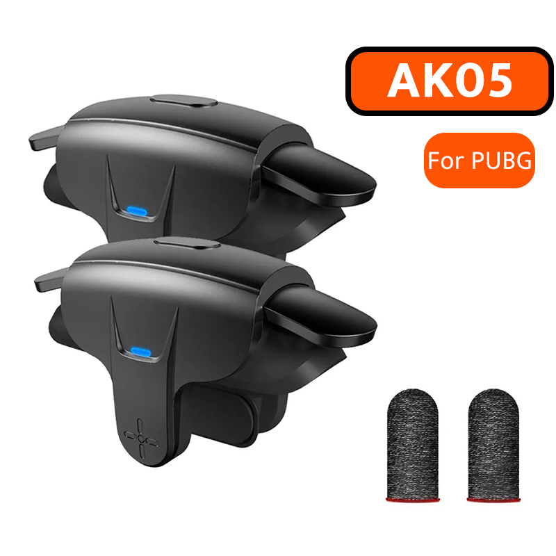 Gaming Trigger Phone - คอนโทรลเลอร์เกม AK05 สำหรับโทรศัพท์มือถือ PUBG ปุ่มยิงและเล็ง ปุ่มทริกเกอร์