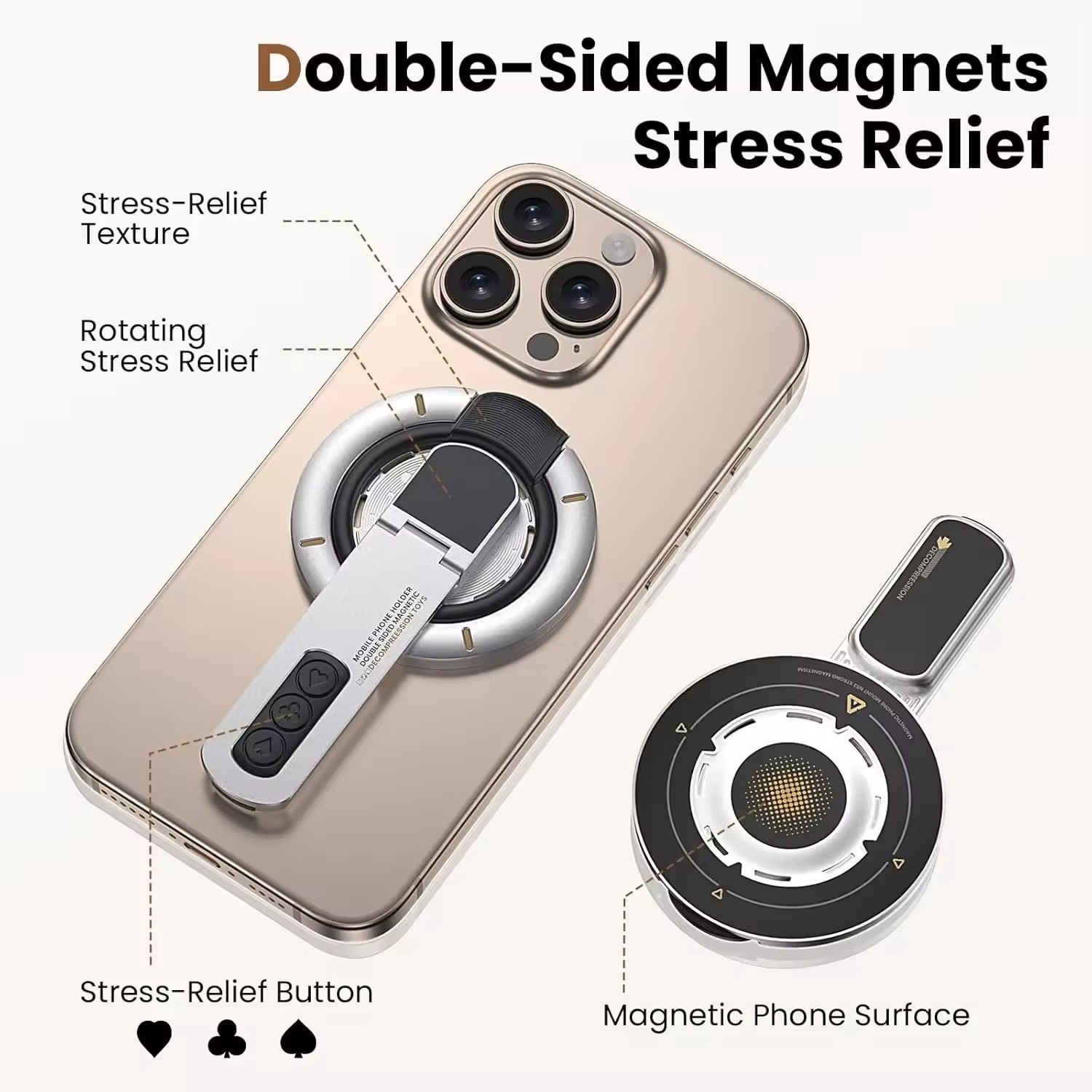 ที่วางโทรศัพท์แบบแม่เหล็กสองด้ - Phone Accessories Popsocket บทวิจารณ์และราคา