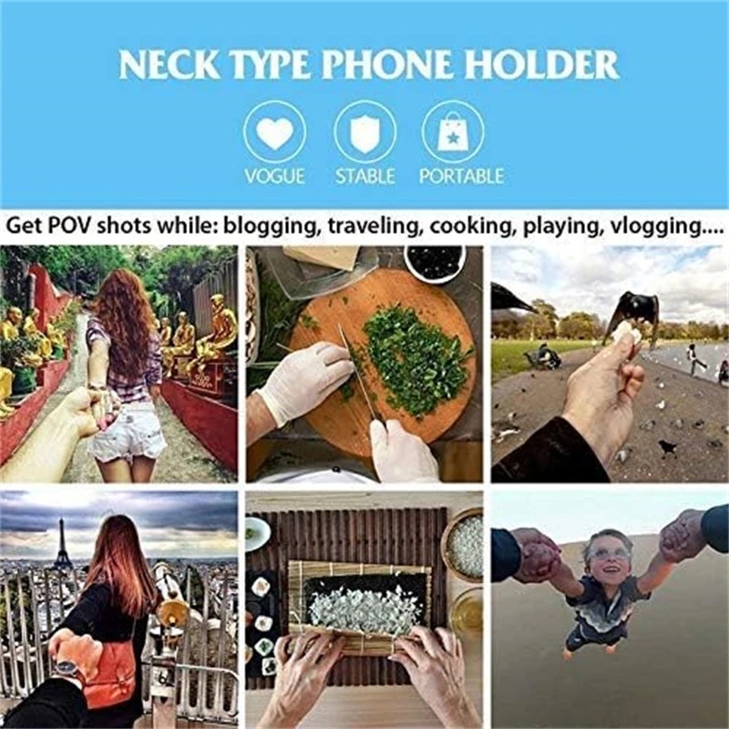 ที่ยึดโทรศัพท์แบบคล้องคอ แฮนด์ - Neck Hanging Phone Holder บทวิจารณ์และราคา