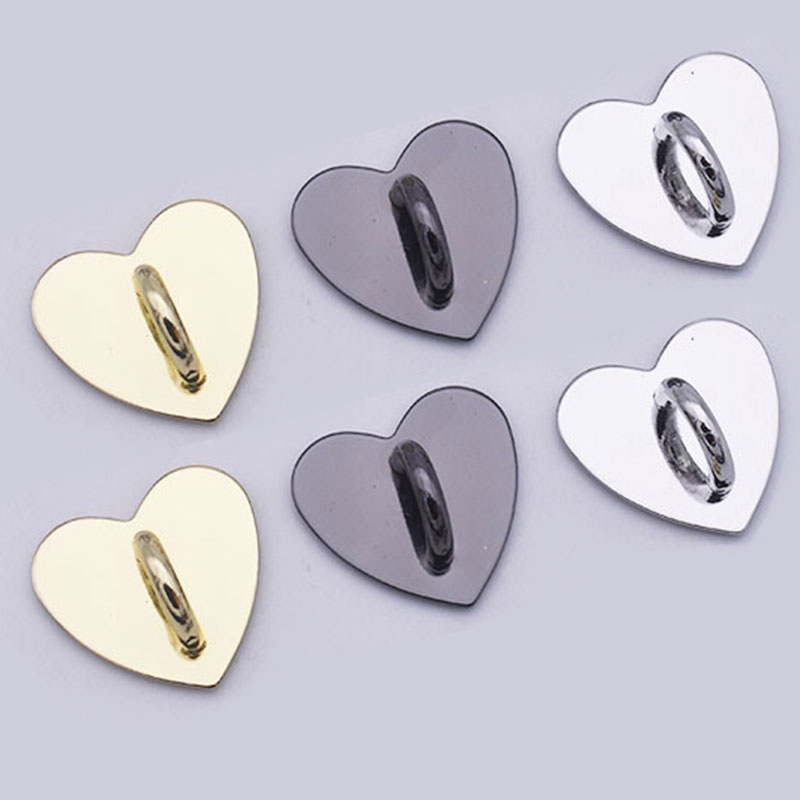 5PCS Kawaii กาวโลหะหัวใจ Charm - Phone Accessories Popsocket บทวิจารณ์และราคา