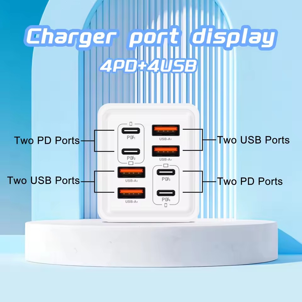240W GAN USB C เครื่องชาร์จ 8  - Phone Accessories Supplier บทวิจารณ์และราคา