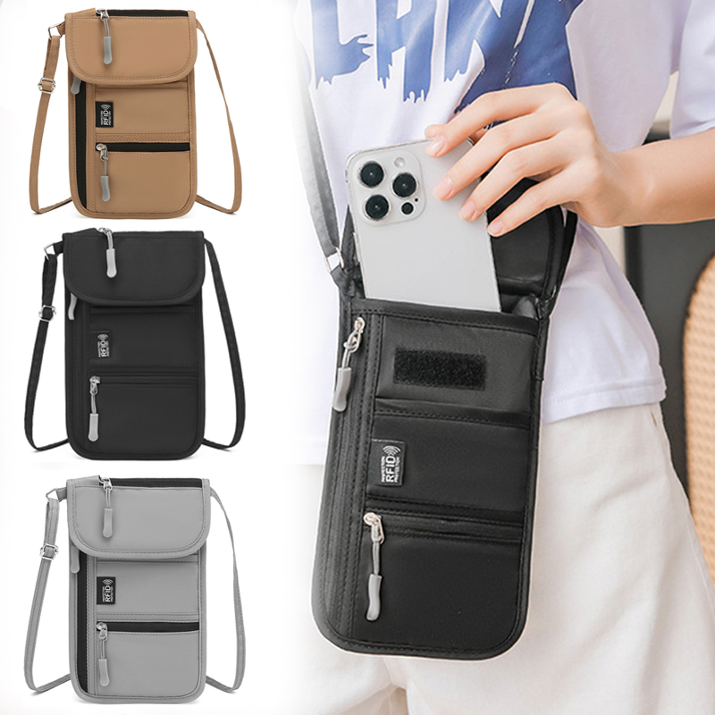 กระเป๋าสะพายข้างแบบพกพากระเป๋า - Neck Hanging Phone Holder บทวิจารณ์และราคา