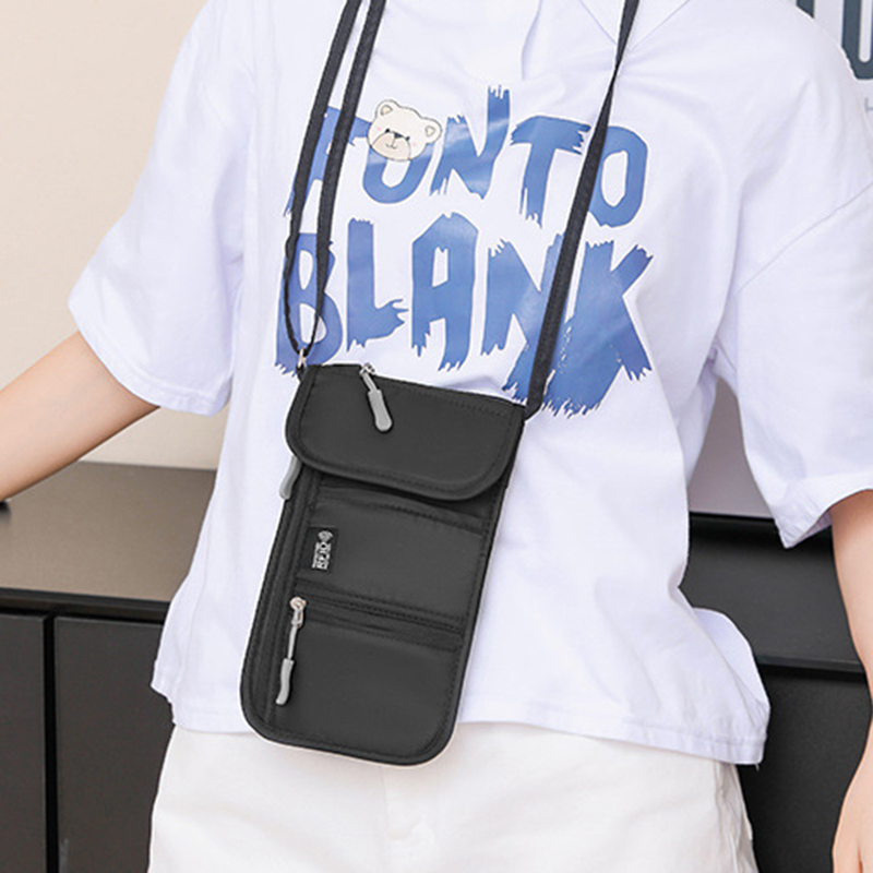 กระเป๋าสะพายข้างแบบพกพากระเป๋า - Neck Hanging Phone Holder บทวิจารณ์และราคา